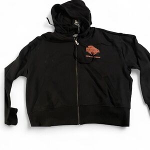 Harley-Davidson NWT Black 120th Anniversary Zip Front Hoodie